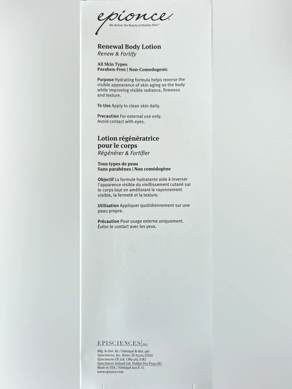 EPIONCE RENEWAL BODY LOTION - Picture 4 of 8